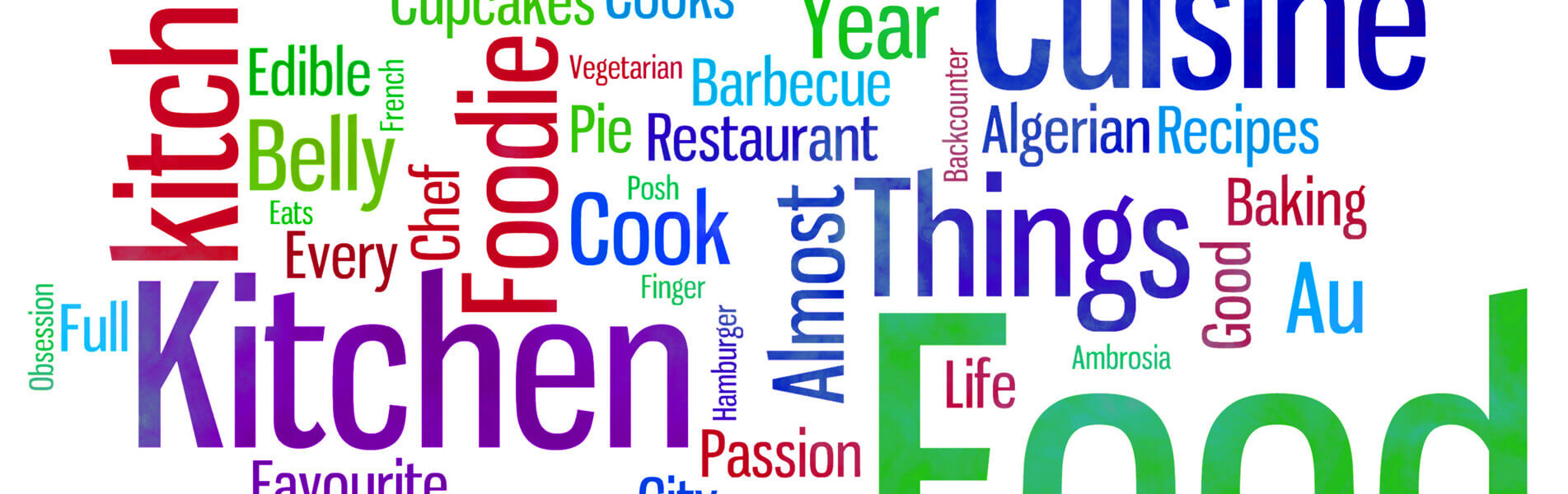 Best keywords describing Food and Menus